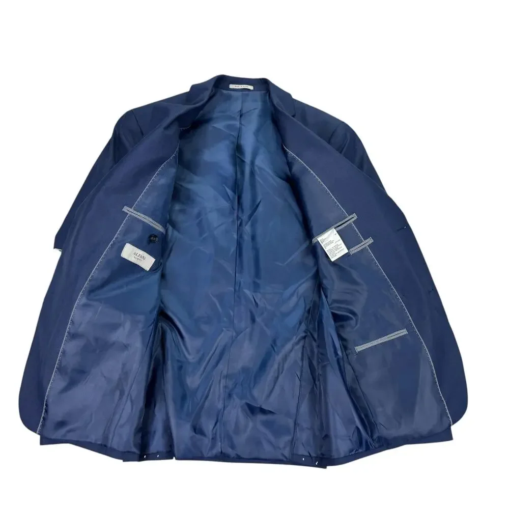 Alfani Mens Classic Fit Stretch Solid Suit Jacket Blue 36S